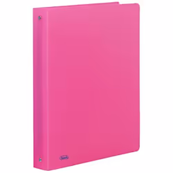 Favorit Neon, A4, Anneau rond, Rangement, Polypropylène (PP), Rose, Surface gaufrée