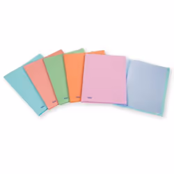 Favorit Pastel Display Books, Multicolore, Polypropylène (PP), 20 pochettes, 20 feuilles, Portrait, A4