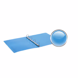 Favorit 400116630, A4, Anneau en D, Rangement, Polypropylène (PP), Bleu, Bleu