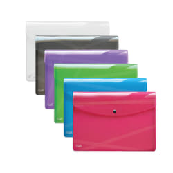 Favorit 400135688 fichier Polypropylène (PP) Bleu, Vert, Gris, Violet, Rouge, Transparent A5