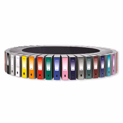 Favorit UNICO, Bague en Q, Rangement, Carton, Polypropylène (PP), Rouge, 230 g/m², Acier inoxydable