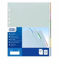 Elba 400006687, Multicolore, Polypropylène (PP), 242 mm, 1 mm, 305 mm, 20 g