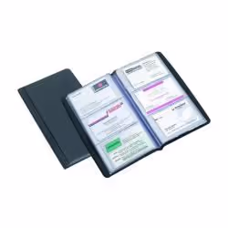 Favorit 100460549, 60 pochettes, Noir, Polypropylène (PP), 20 cartes, 205 mm, 125 mm