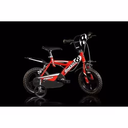 Vélo Enfant - DINOBIKES - 123GLN - Rouge/Blanc/Noir - 3-5 ans - Mixte
