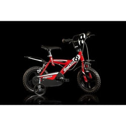 Vélo Enfant - DINOBIKES - 123GLN - Rouge/Blanc/Noir - 3-5 ans - Mixte