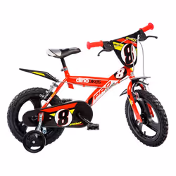 DINOBIKES Vélo Enfant garçon - 14 - Rouge