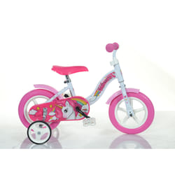 Dino Bikes 108L-UN vélo et accessoire 12" Acier Rose, Blanc