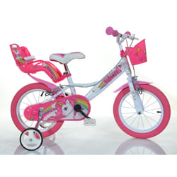 Dino Bikes 164R-UN vélo et accessoire 16" Acier Rose, Blanc
