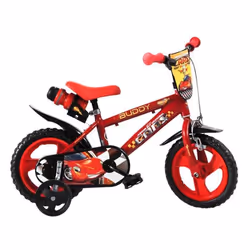 Velo Enfant 12 BUDDY CARS - 3 à 5 Ans - Rouge