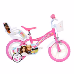Vélo Enfant 12 - BARBIE - Rose - 3 à 5 Ans - Roue 12 pouces - Fille