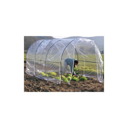 Serre de jardin Tunnel avec structure en acier peint Feuille pvc avec filtre uv double zip 200x300x175 cm montage rapide