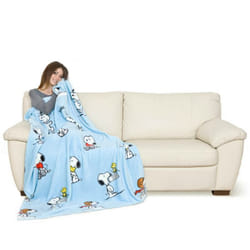 Kanguru 1123 plaid 130 x 170 cm Polyester Bleu
