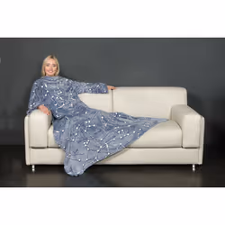 Kanguru 1154 plaid 140 x 180 cm Polyester Bleu