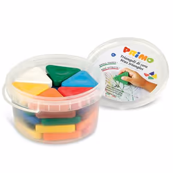 Primo 077TRI30, 30 pièce(s), Multicolore, Triangle, Cire, 3 an(s), Garçon/Fille