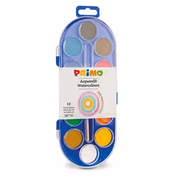 Primo 112A12SG, Multicolore, Peinture aquarelle, Dur, 1 pièce(s)