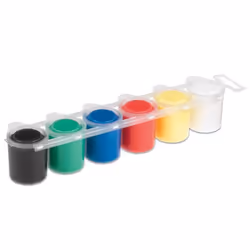 Primo 225TD6E peinture lavable Noir, Bleu, Vert, Rouge, Blanc, Jaune