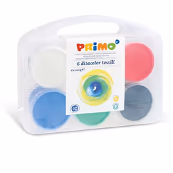 Primo 228TXD100SP, Noir, Bleu, Vert, Rouge, Blanc, Jaune, Peinture pour textile