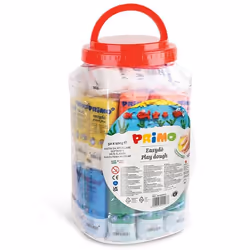 Primo 297ED50GF, Pâte à modeler, Multicolore, Enfant, 50 pièce(s), 8 couleurs, 3 an(s)