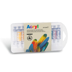 Primo 407TA12PP peinture acrylique 7,5 ml Multicolore Tube