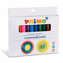 Primo 603JUMBO12, 12 couleurs, Multicolore, 7,6 mm, 3 an(s), 18 mm, 180 mm