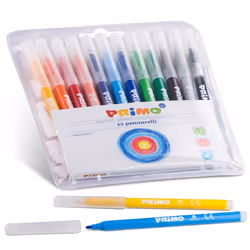 Primo 605PEN12B stylo-feutre Fin Multicolore 12 pièce(s)