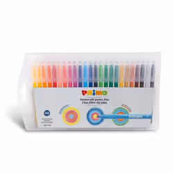 Primo 606PEN24B, Fin, 24 couleurs, Multicolore, Pointe ogive, Multicolore, Rond