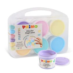 Primo 2212TD6PAST peinture lavable Bleu, Lilas, Couleur menthe, Orange, Rose, Jaune