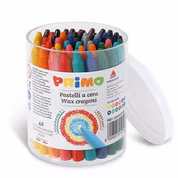 Primo 0503PC48E, 48 pièce(s), Multicolore, Rond, Cire, 3 an(s), 9 mm