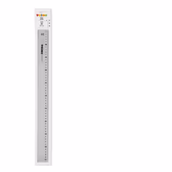 Primo 8251RG50, Règle de bureau, Polystyrène, Gris, Mat, cm, mm, 500 mm