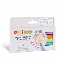 Primo 6014PEN6M, 6 pièce(s), Multicolore, 3 an(s), Fibre tip, Multicolore, Rond
