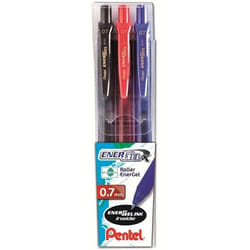 Pentel 0100740 stylo roller Noir, Bleu, Rouge 3 pièce(s)