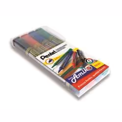 Pentel N850, Noir, Bleu, Vert, Rouge, Multicolore, Plastique, 2 mm, 4 pièce(s)