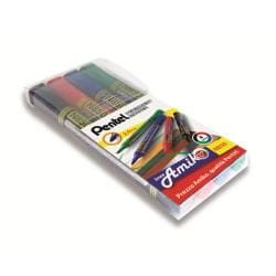 Pentel N850 marqueur indélébile Noir, Bleu, Vert, Rouge 4 pièce(s)