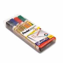 Pentel 0100863, 4 pièce(s), Noir, Bleu, Vert, Rouge, Multicolore, Plastique
