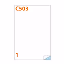 Markin 210C503VE étiquette auto-collante Rectangle Permanent Vert 100 pièce(s)