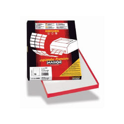 Markin 210A431 étiquette auto-collante Rectangle aux angles arrondis Permanent Blanc 1200 pièce(s)