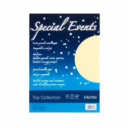 Favini Special Events, Impression laser/jet d'encre, A4 (210x297 mm), 20 feuilles, 120 g/m², Crème
