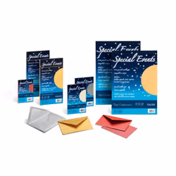 Favini Special Events, Impression laser/jet d'encre, A4 (210x297 mm), 20 feuilles, 120 g/m², Bleu, Forest Stewardship Council ...