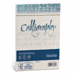 Favini Pergamena Calligraphy, Jaune, Papier, 90 g/m², Forest Stewardship Council (FSC), 180 mm, 120 mm