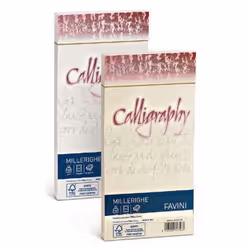 Favini Millerighe Calligraphy, DL (110 x 220 mm), Ivoire, 100 g/m², Forest Stewardship Council (FSC), 25 pièce(s)