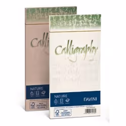 Favini Nature Calligraphy, DL (110 x 220 mm), Gris, Papier, 90 g/m², Forest Stewardship Council (FSC), 25 pièce(s)