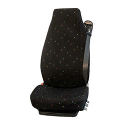 HP Autozubehör 22221 Housse de siège Coton, polyester noir, imprimé siège conducteur, siège passager, siège arrière C302332