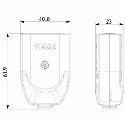 Vimar 00223.B coupleur prises électriques 2P - Vue supplémentaire 6