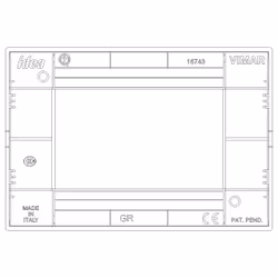 Vimar 16743.04 Plaque de commutation et obturateur Blanc
