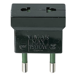 Vimar 1352 adaptateur prise d'alimentation Noir