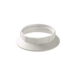 VIMAR 02109.B Anneau porte-abat-jour pour douille E27 avec douille filetée, polyester renforcé de verre, blanc