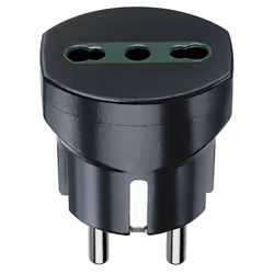 Vimar 301, 230 V, 16 A, Noir, CE, IMQ, EAC, Avvertenza per adattatori, Direttiva RAEE, 1 pièce(s)