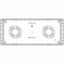 Vimar V71306 boitier de prise de courant Bleu