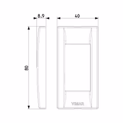 Vimar 16786.04 Plaque de commutation et obturateur Blanc