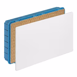 Boîte de dérivation Vimar encastrée avec les caractéristiques suivantes : Fil incandescent : GW 650 °C Avec couvercle blanc e ...